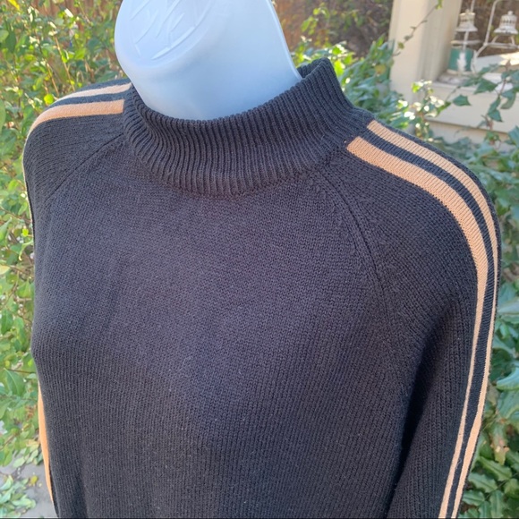 Brave Soul Black Stripe Long Sleeve Sweater | S - Picture 6 of 8